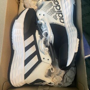 Adidas Kids Black and White Sneakers